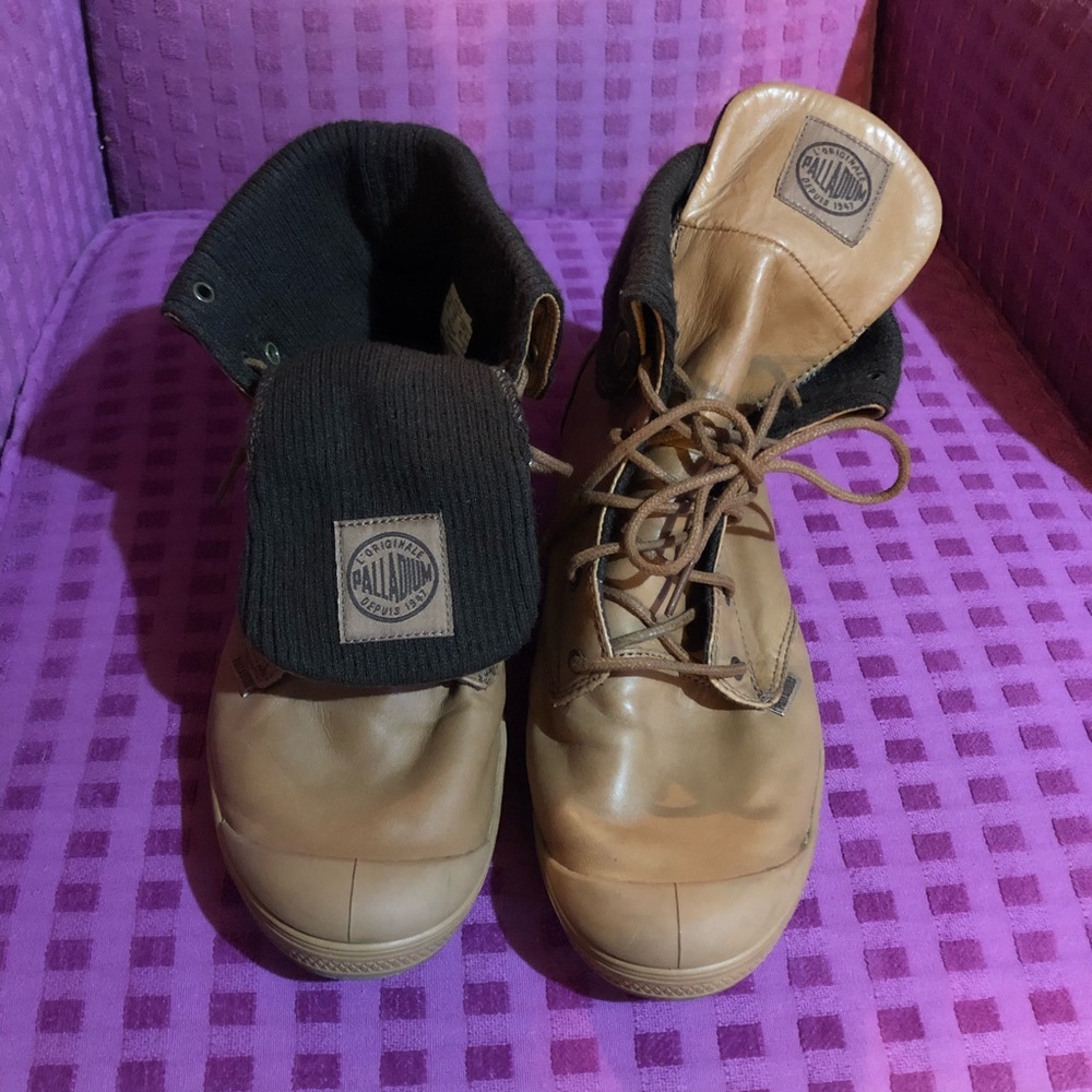 Palladium Brown Leather Boots